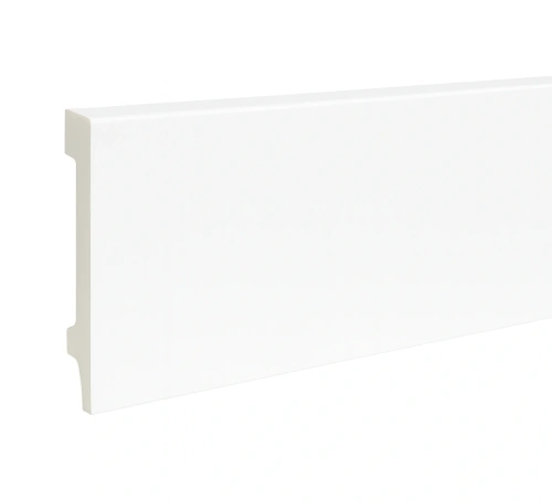 Witte plint 80 mm