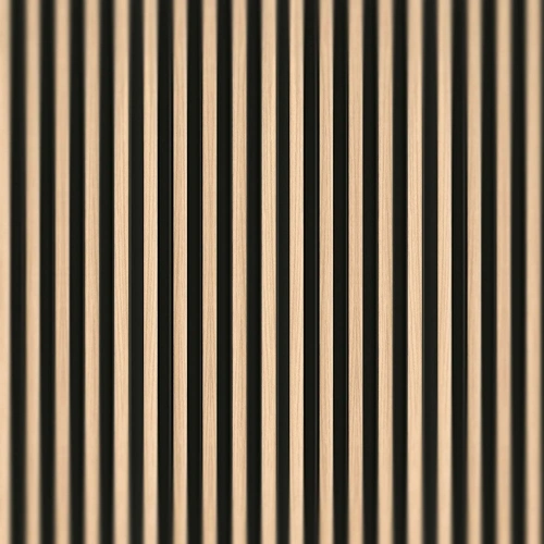 Lattenwand S Eiken Zwart 2,65 m (122 x 12 mm)