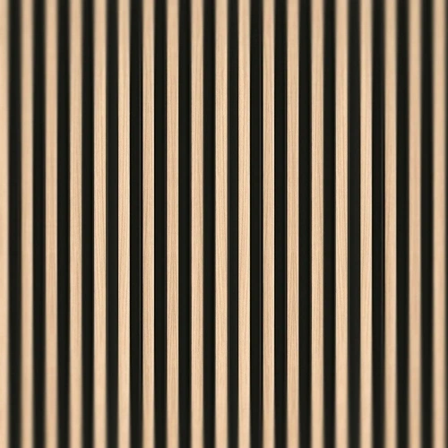 Lattenwand S Eiken Zwart 2,65 m (122 x 12 mm)