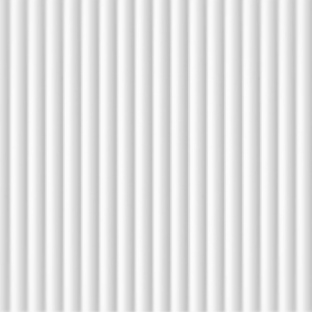 Lattenwand XS Wave Wit 2,65 m (306 x 9 mm)