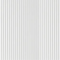 Lattenwand XS Oval Wit 2,65 m (304 x 9 mm)