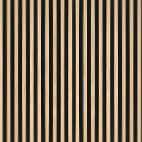(Kleurmonster) Lattenwand S Eiken Zwart 2,65 m (122 x 12 mm)