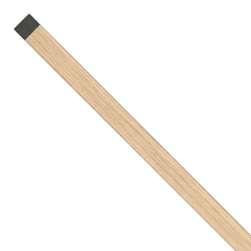 U-profiel Lattenwand S/M Zwart Eiken 2,65 m