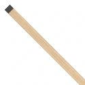 U-profiel Lattenwand S/M Zwart Eiken 2,65 m