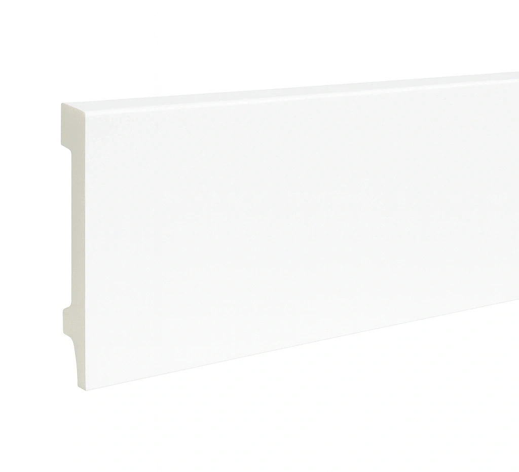 (Kleurmonster) Witte plint 80 mm