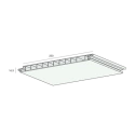 Florence Buitenplafond 250 x 16,5 mm Antraciet