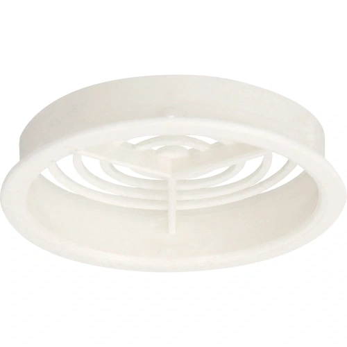Heering ventilatierooster rond 66 mm Wit