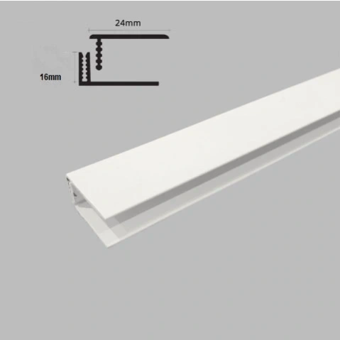 Kunststof 2-delig omrandingsprofiel plafond Wit